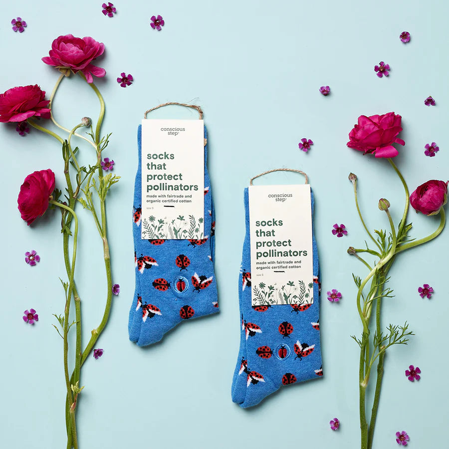Conscious Step - Pair: Socks that protect Ladybirds