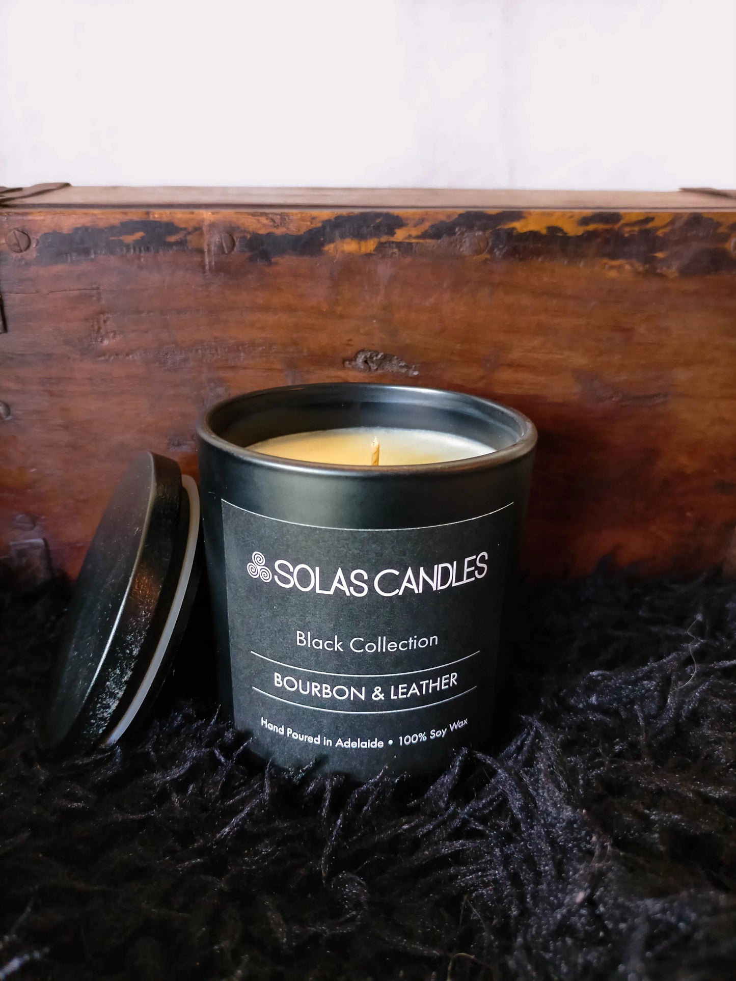 Solas Candles - Black Label Collection, Bourbon and Leather